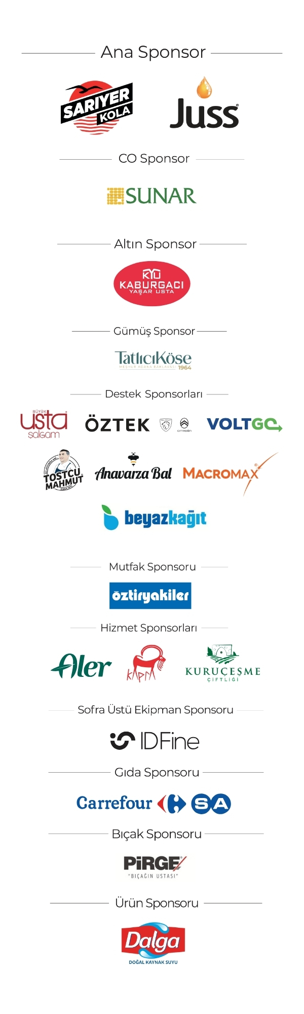 Festival Sponsorları
